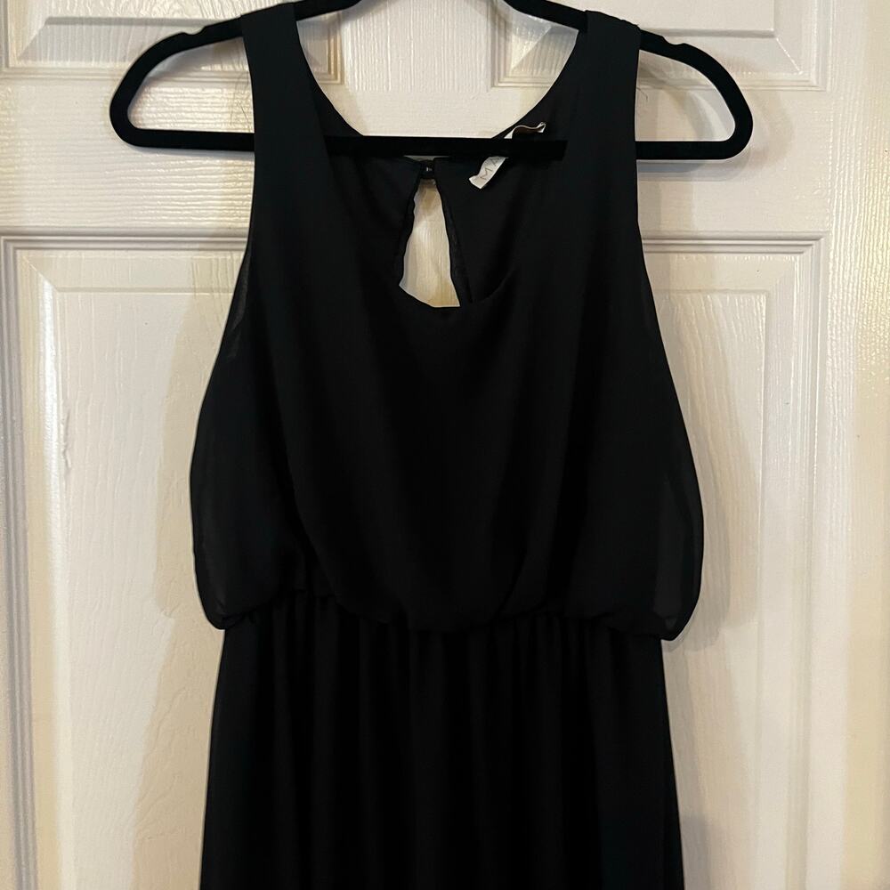 Malloy long black dress size medium- excellent condition
